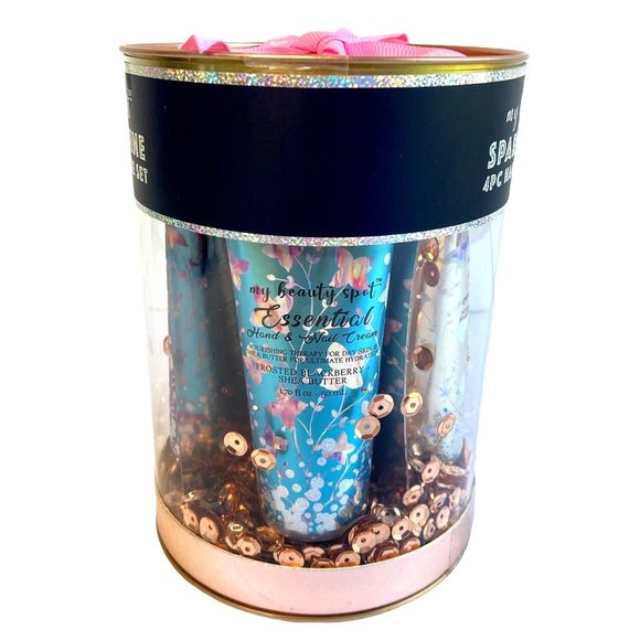 My Beauty Spot Essential Hand and Nail Cream 4pc 1.70 fl oz ea Sparkle and Shine - Picture 2 of 6